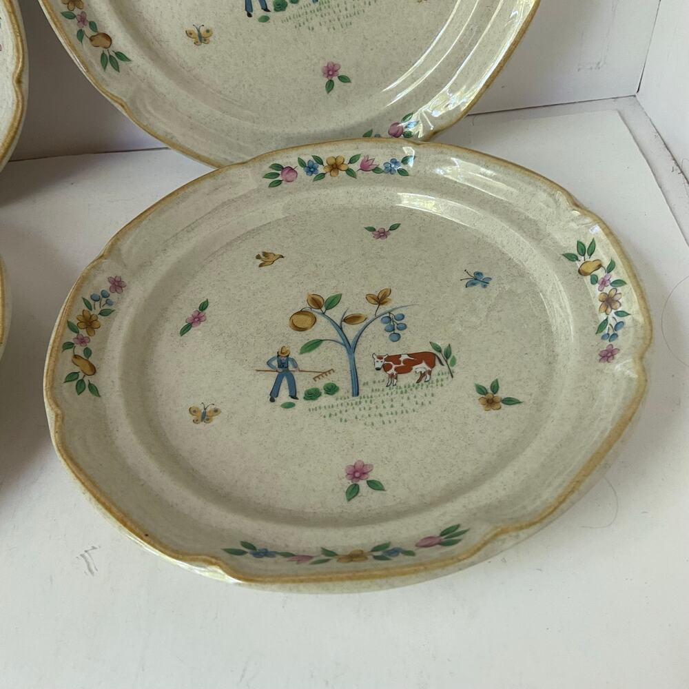 International Table works Heartland Village (3) Salad Plate 7 5/8" Stoneware - Picture 5 of 9